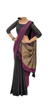 Pure Linen Saree M J HANDLOOM